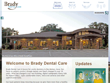 Tablet Screenshot of bradydentalcare.com